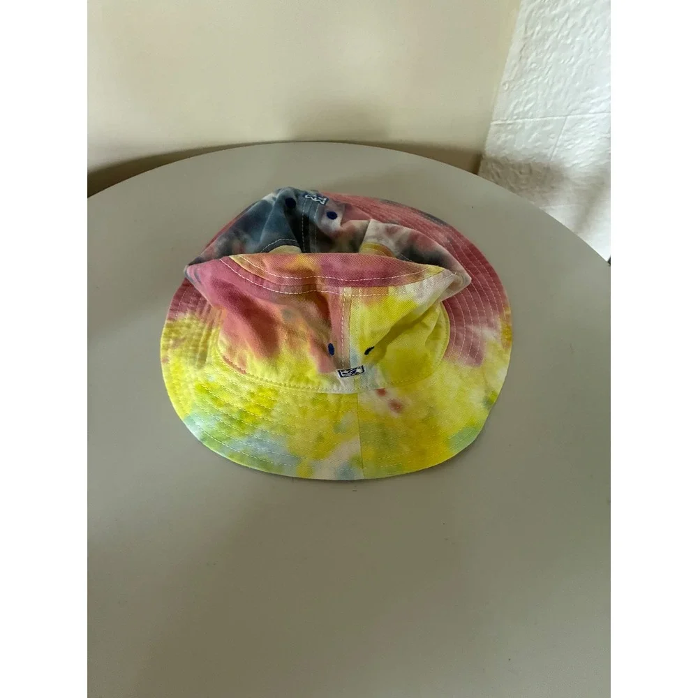 The Game MMPC Tie Dye Bucket Hat Pink Yellow Blue Cotton Festival Sun Hat OSFM